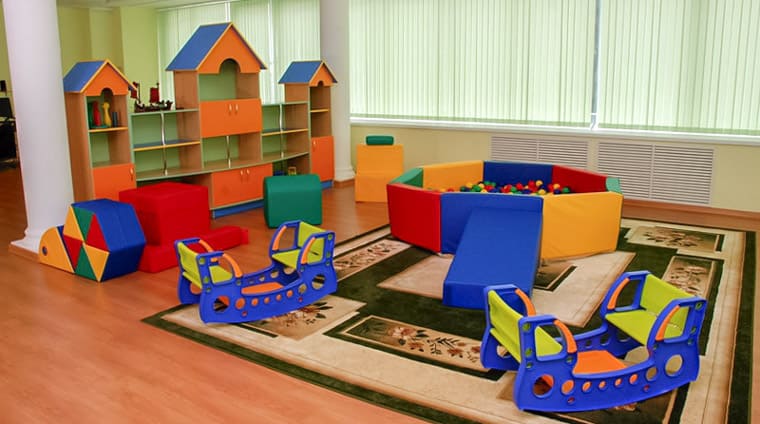 Оснащение детской игровой комнаты санатория Москва в Ессентуках